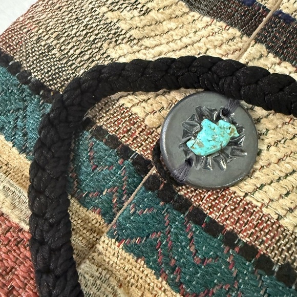 Multicolor Woven Shoulder Bag - Picture 3 of 6